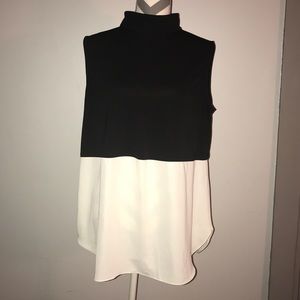 CHICOS Black Label Turtleneck Tank-Top